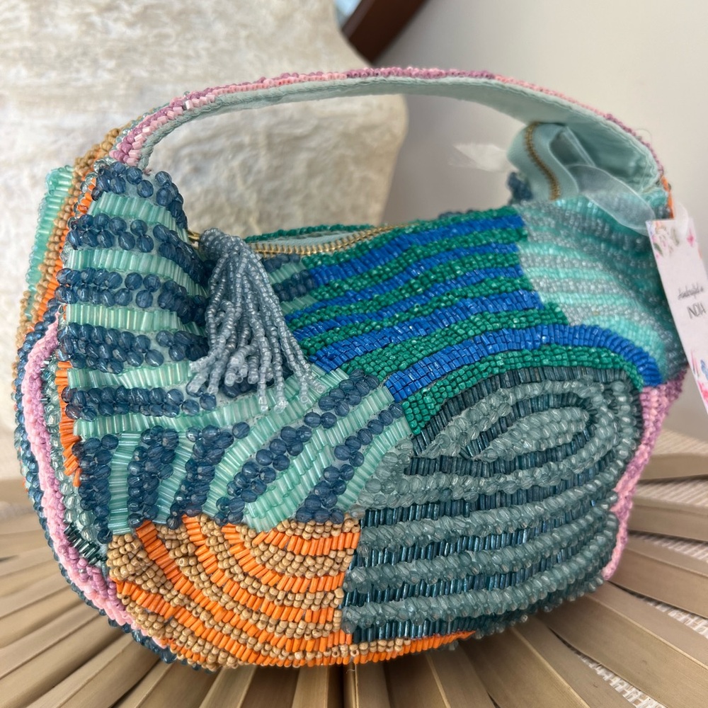 Viral Colorful Beaded Bag, NWT Made In India